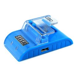 Smart USB Universal Battery Charger Curve (Blue)